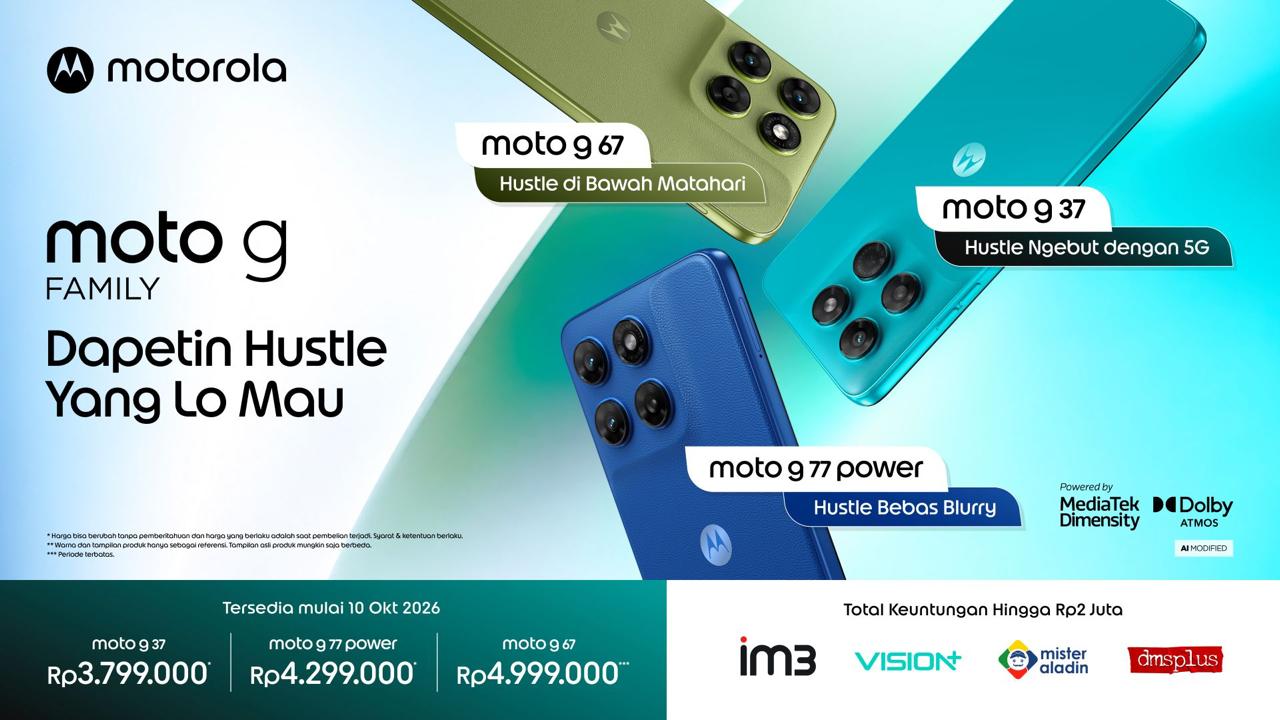 Tiga Ponsel Moto g Terbaru Mendarat di Indonesia, Andalkan Layar 5.000 Nits hingga Baterai 7.000 mAh